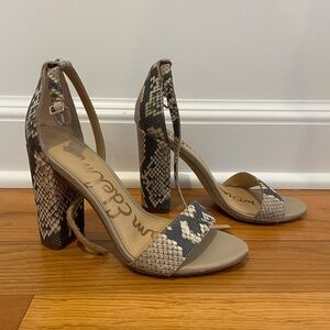 Sam Edelman Yaro Snakeskin Heels